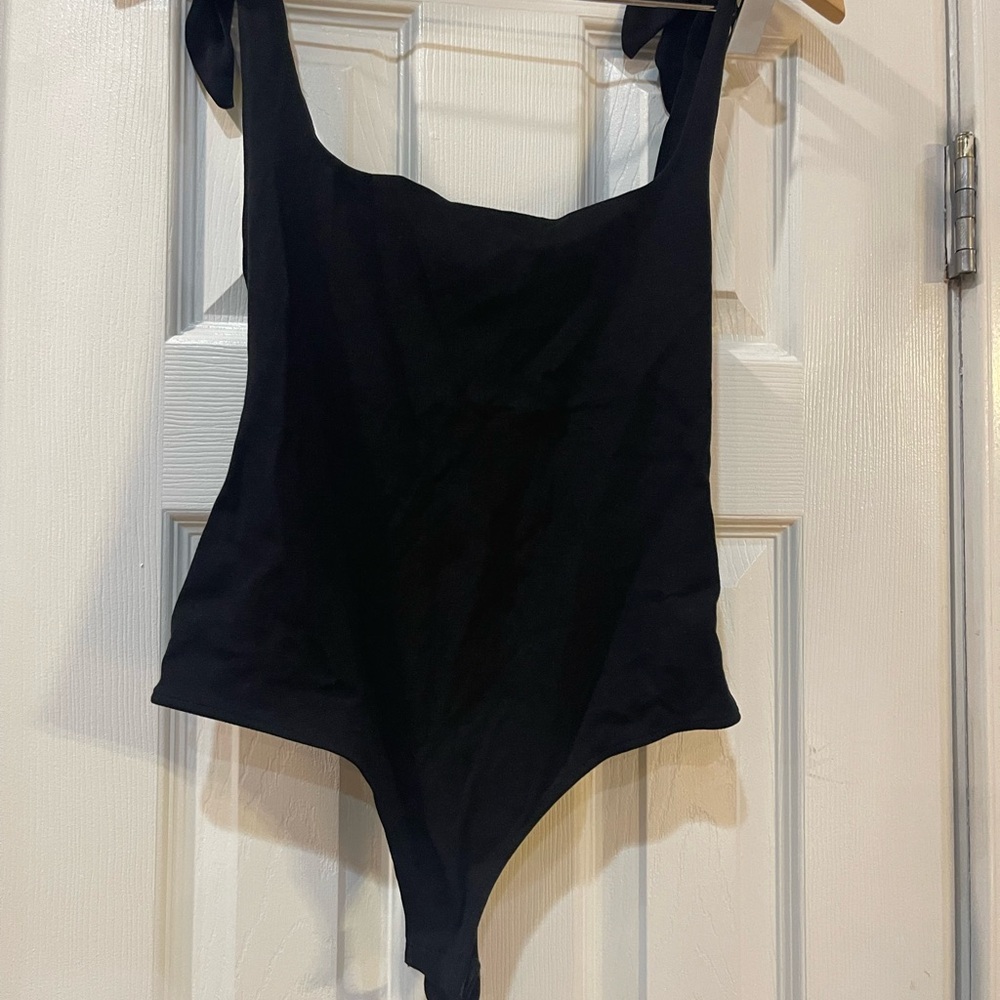 Free People Black Bodysuit One Piece